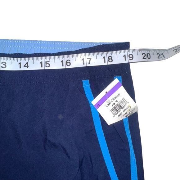 NEW Bonobos Stargazer Curved Hem 7 Inch Inseam Blue Swim Trunks XLARGE - Picture 5 of 10